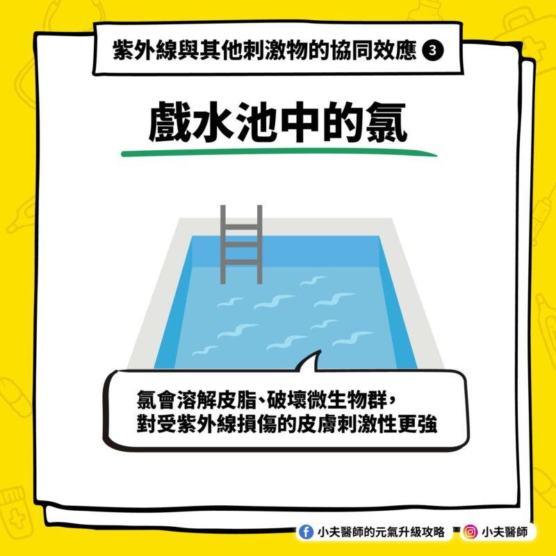 戲水池中的氯