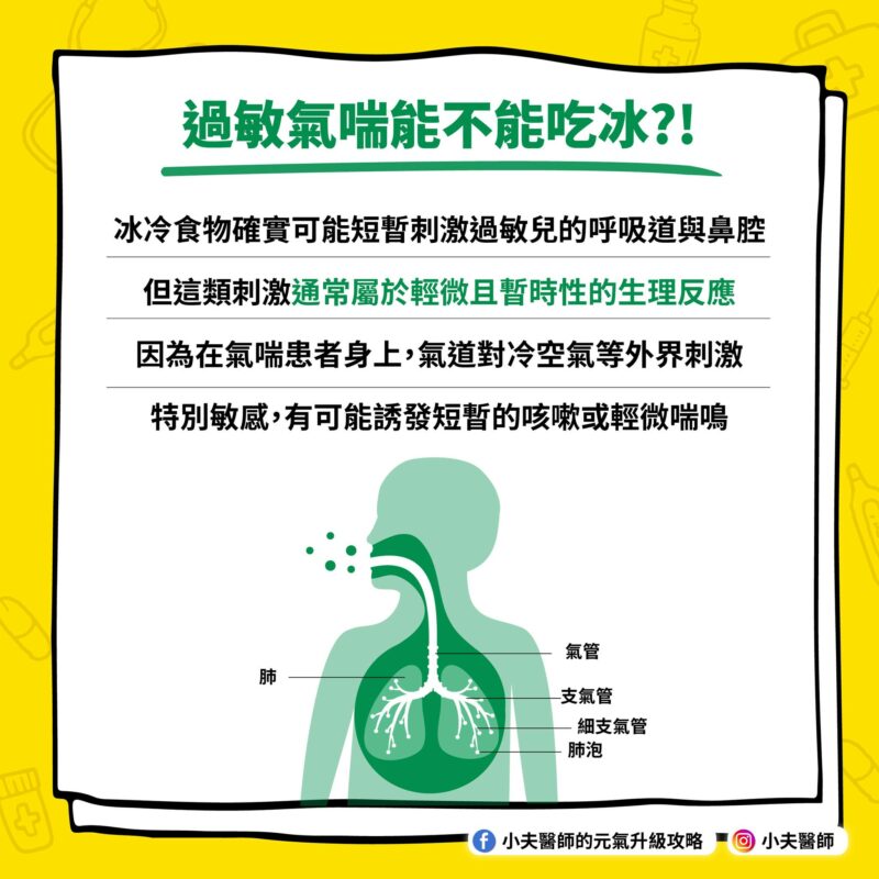過敏 氣喘 吃冰